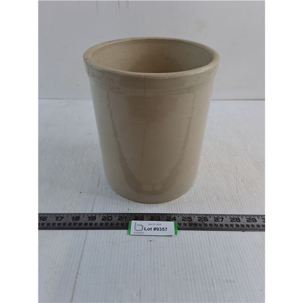 Vintage Stoneware Crock - 9" High x 8" Diameter