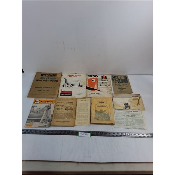 (10) Vintage Manual/News Booklets