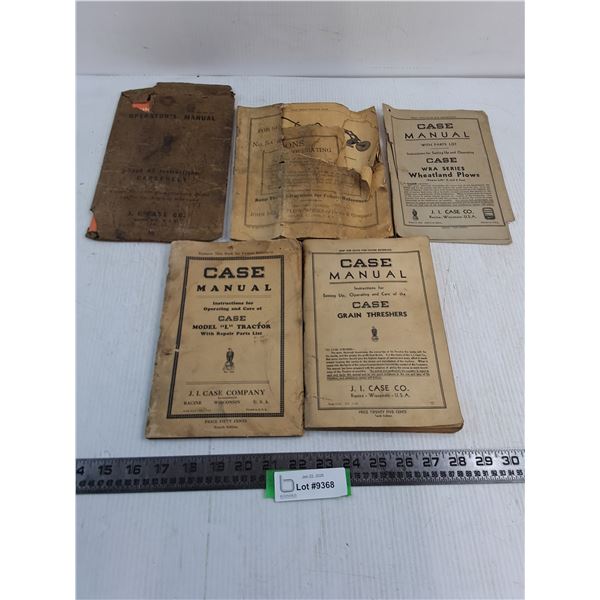 Vintage Agro Equipment Manuals - As is