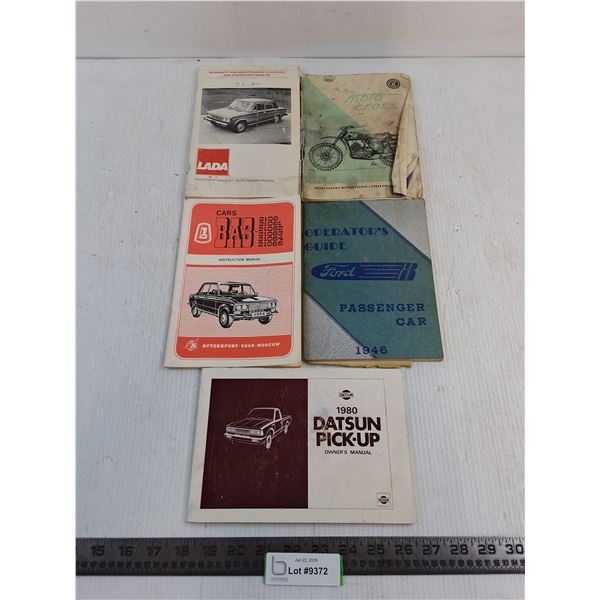 Assorted Car/Truck/Motorbike Manuals - Some Vintage