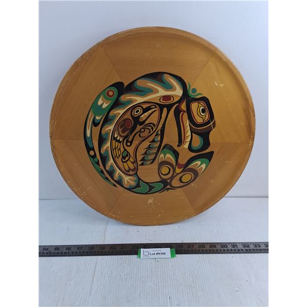 Indigenous "Raven & Whale Story" Wall Decor - 18" Diameter