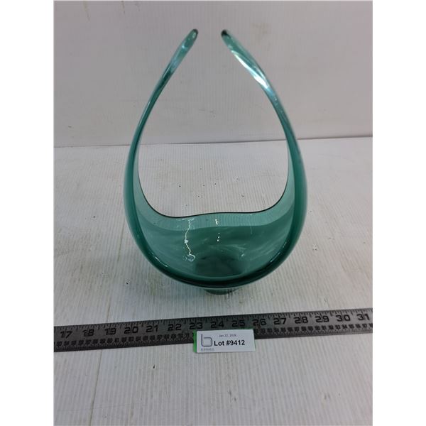 Murano Style Glass Bowl - 12" High