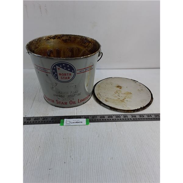 Vintage "North Star Oil Limited" Chassis Lubricant - Partial Bucket - Cannot Ship
