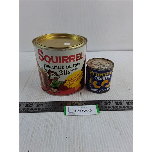 Vintage Tins (Squirrel & Planters)