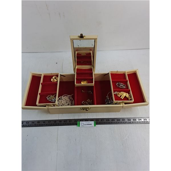 Vintage Jewelry Box w/Contents
