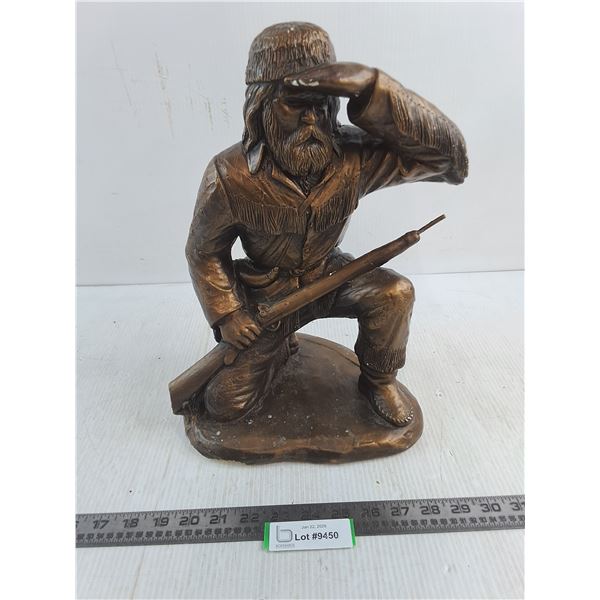 Tuscanart Porcelain Trapper Ornament - 14x9x10" - Some Knicks, As is