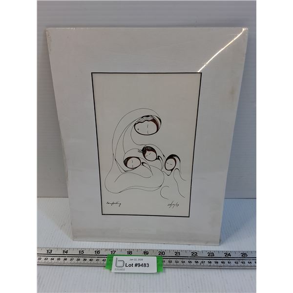 "Comforting" Print by Daphine Odjig - 10" x 12"