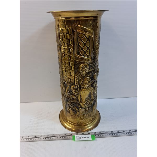 Copper Vintage Umbrella Stand - 18.5" Tall