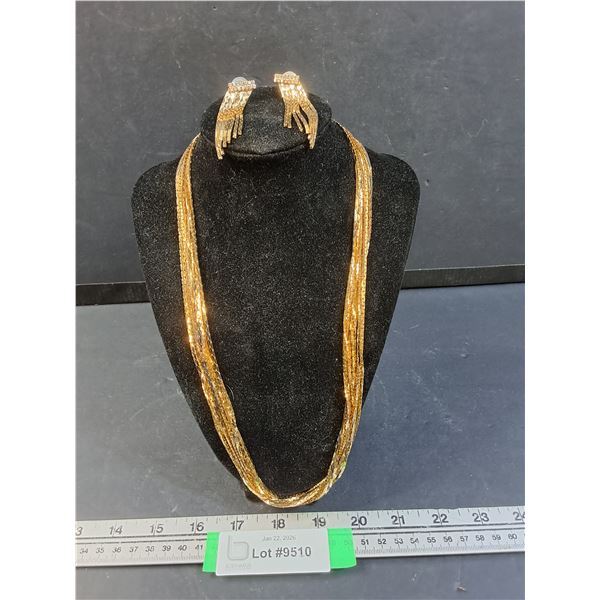 Vintage Necklace & Earrings Set