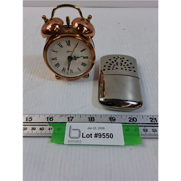 Vintage Hand Warmer & Kaiser Alarm Clock