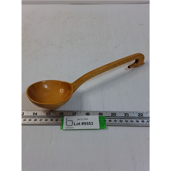 Norwegian Hand Carved Wooden Spoon/Ladle