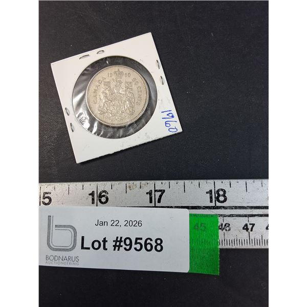 Canadian 50 Cent Coin - 1960