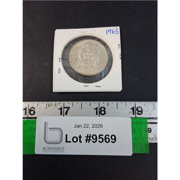 Canadian 50 Cent Coin - 1963