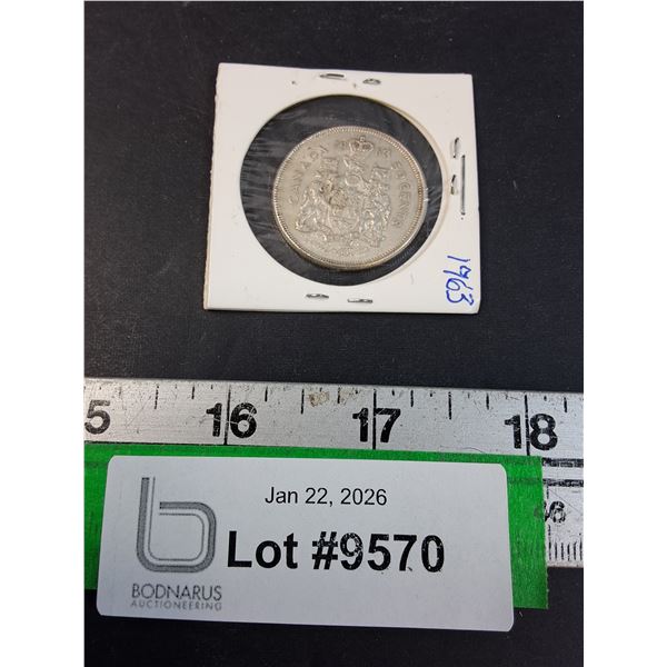 Canadian 50 Cent Coin - 1963