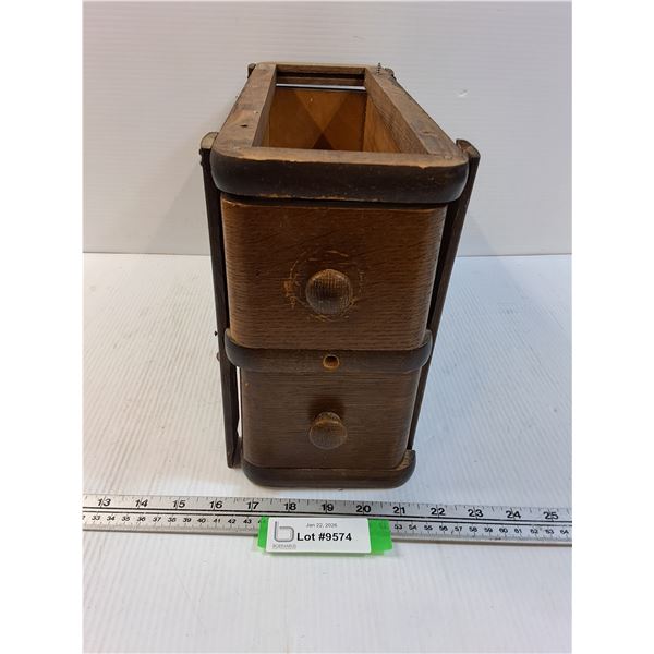 Antique Sewing Machine Drawers - Needs TLC - 15" x 9" x 5"