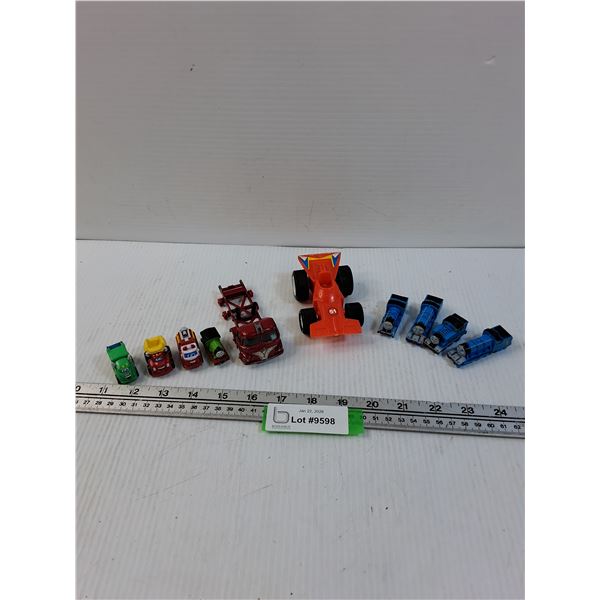 Various Plastic Toy Vehicles Lot