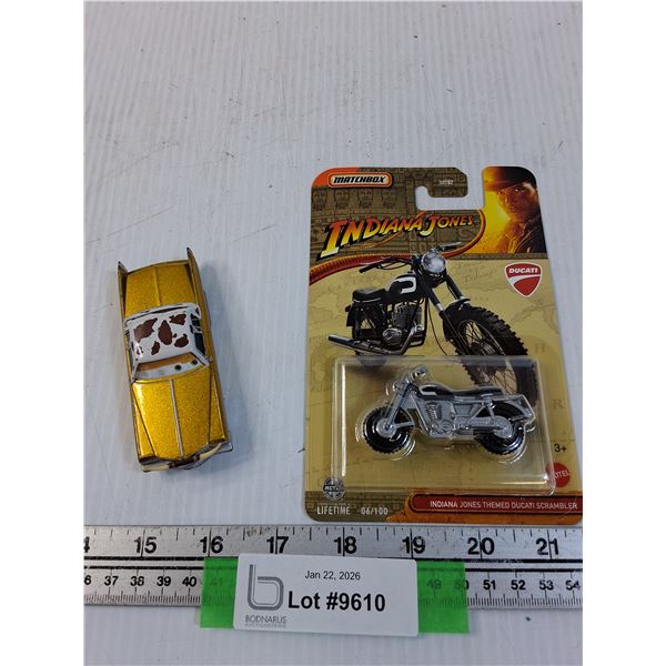 Indiana Jones Motorcycle & Cars Movie Die Cast Car