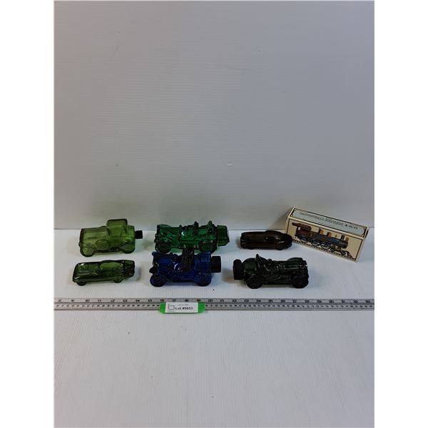 (6) Avon Cologne Bottles w/Boxes, Empty & Empty Box