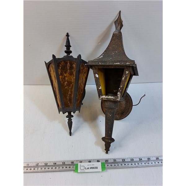 (2) Vintage Style Outdoor House Lights - Various