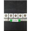 Image 1 : (5) Canadian 5 Cent Coins, 1931-35