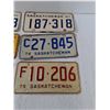 Image 3 : (6) Various Saskatchewan License Plates, Some Pairs, 1961- 76