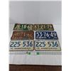 Image 1 : (6) Various License Plates, Alberta/ Saskatchewan, 1968-76