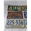 Image 2 : (6) Various License Plates, Alberta/ Saskatchewan, 1968-76