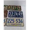 Image 3 : (6) Various License Plates, Alberta/ Saskatchewan, 1968-76