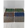 Image 4 : (6) Various License Plates, Alberta/ Saskatchewan, 1968-76