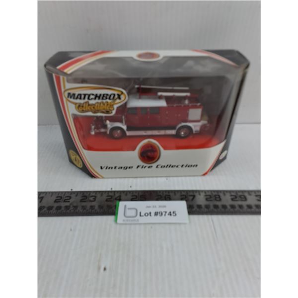 Matchbox 'In Box' Die-Cast Vintage Fire Truck