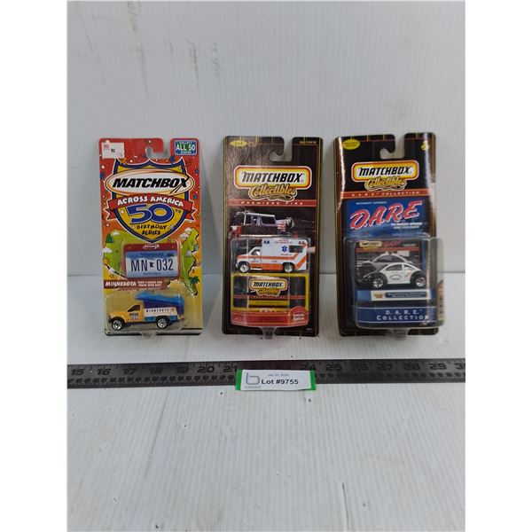 (3) NIB Matchbox Emergency Vehicles