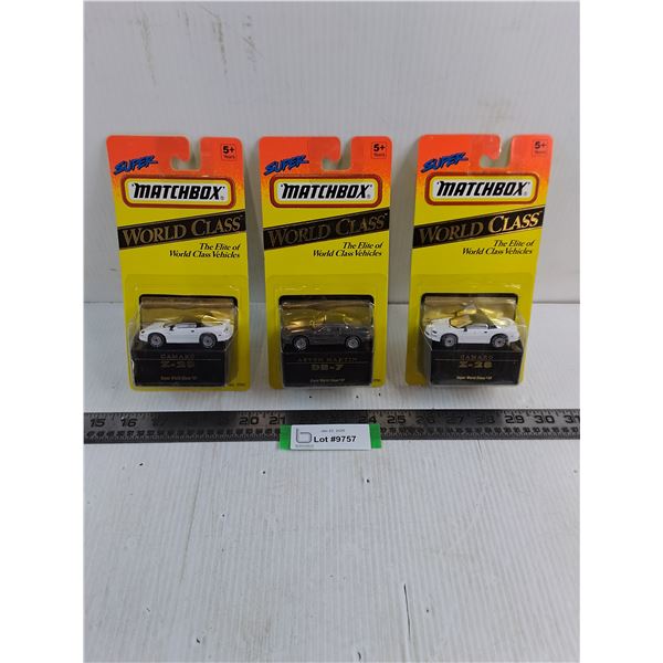 (3) NIB Matchbox "World Class" Series Vehicles