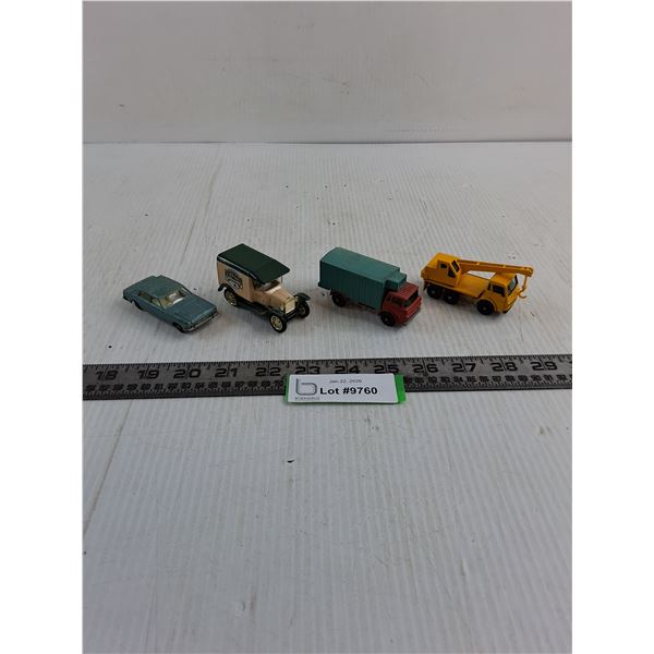 (4) Die-Cast Toy Vehicles