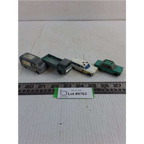(4) Vintage Die-Cast Toy Vehicles