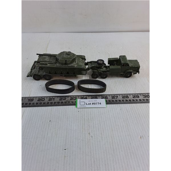 Vintage Dinky Toys Military Tank Transport