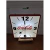 Image 1 : #Large Vintage Enjoy Coca-Cola Light- Up Clock, Powers On, 38.5"x38.5"x6" - CANNOT SHIP