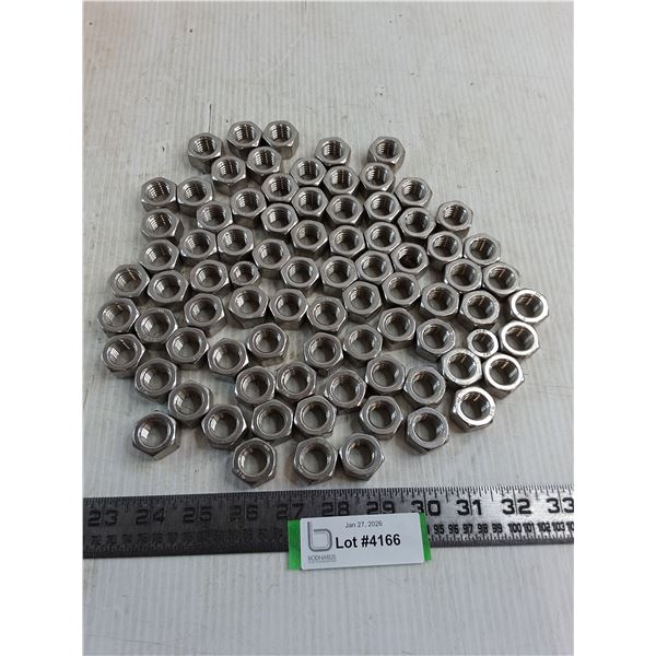 Bulk Quantity of 1" Stainless Steel Nuts