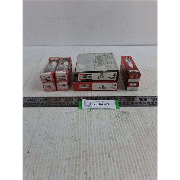 (14) NOS Assorted Champion Spark Plugs, As is