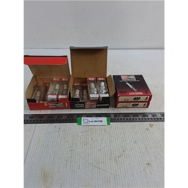 (20) NOS Assorted Champion Spark Plugs, As is