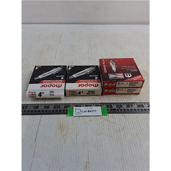 (15) NOS Champion Spark Plugs, As is