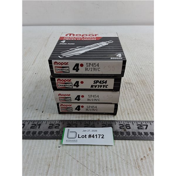 (16) NOS SP454/RV19YC Champion Spark Plugs, As is