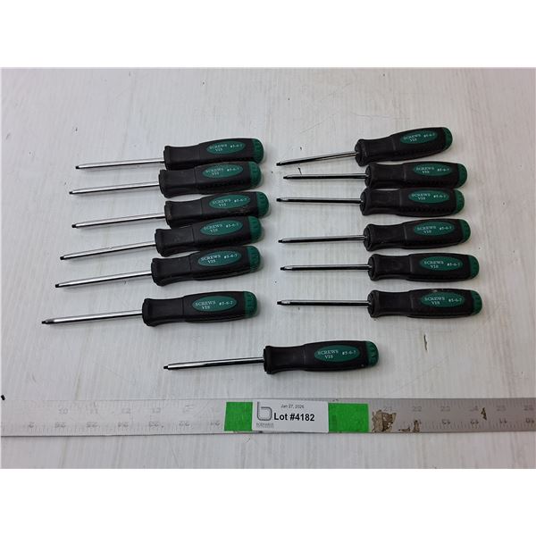 (13) Robertson Screwdrivers