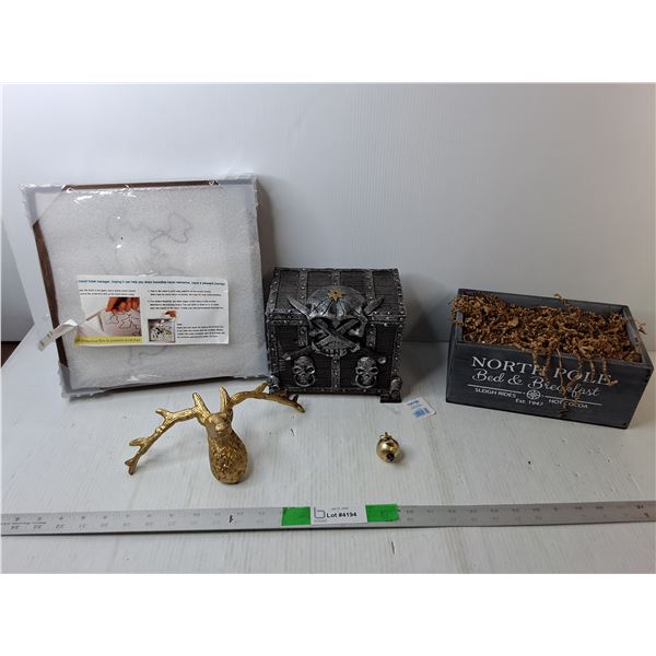 Aquarium Treasure Chest, Reindeer Decor, Archive Box, Misc.