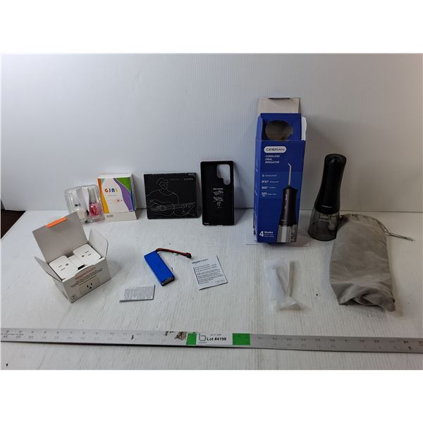 Operan Oral Irrigator- Powers On, Appears New, Amazon Basics Smart Plugs, Rasgueo CD, Misc.