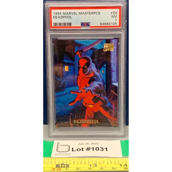 Marvel Masterpieces 1994 Deadpool PSA Graded 7 - Rare