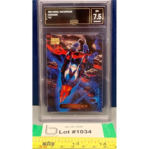 Marvel Masterpieces 1994 Darkhawk GMA Graded 7.5 - Rare