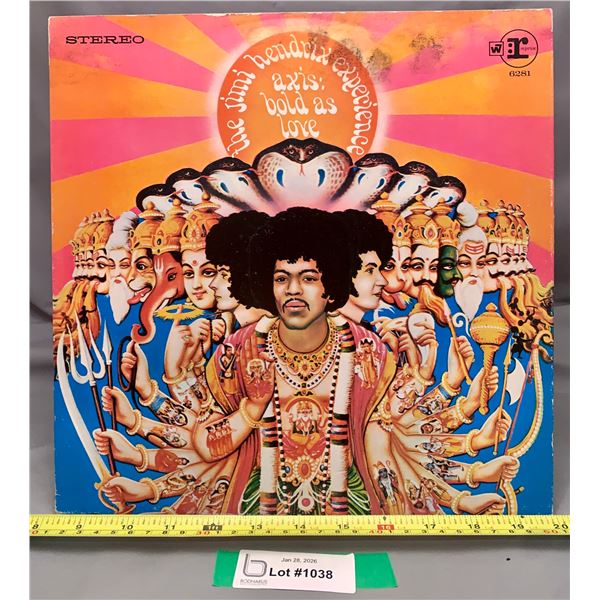 Jimi Hendrix Vintage LP Record Album - Axis Bold as Love Vinyl Good Condition