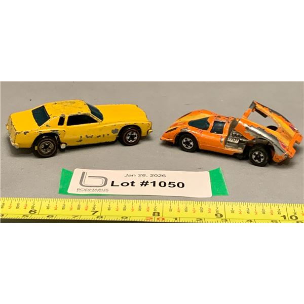 (2) Vintage Hot Wheels Redline 1974 Monte Carlo Stocker & 1969 Porsche 917