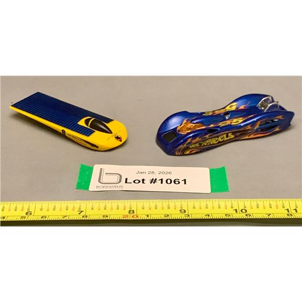 (2) Vintage Hot Wheels 1998 Solar Edge III 1st Edition & 2002 Ground FX 1st Edition - Both Rare & Mi