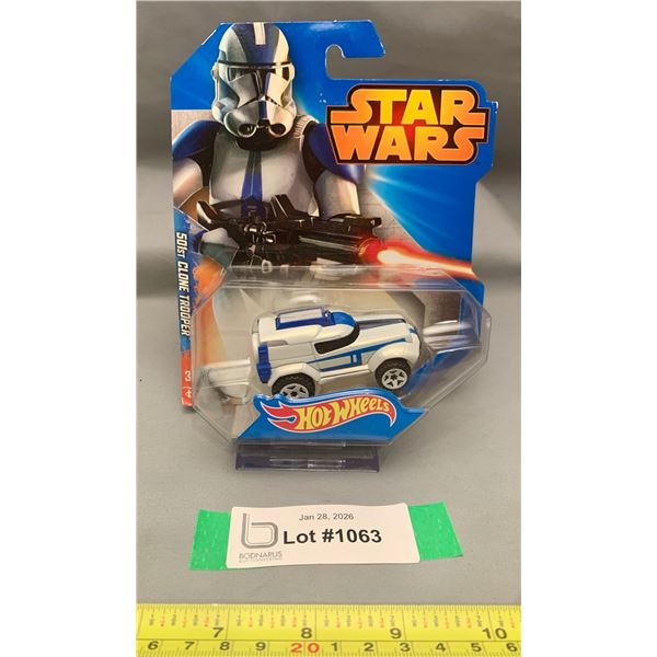 Vintage Hot Wheels Star Wars 501st Clone Trooper 2014 NIB